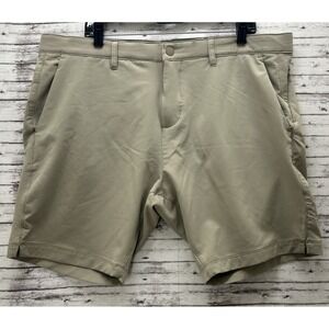 Kyodan Golf Shorts Men's 38 Beige Stretch Performance Slim Outdoors 8.5" UPF 50+